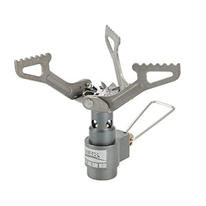 Lixada 2700 W titanium legering camping gas fornuis ultralicht 25 g buiten vouwen winddicht piëzo-ontsteking gas fornuis…