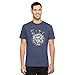 NBA Golden State Warriors Men's '47 Crosstown Flanker Tee, Bleacher Blue-Logo, Medium