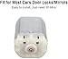 HERCHR 10mm Flat Shaft Central Door Lock Actuator Motor FC-280PC-22125, D Spindle