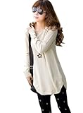 Cocobla Women Sweater Round Neck Long Sleeve Knitted Pullover Jumper Loose