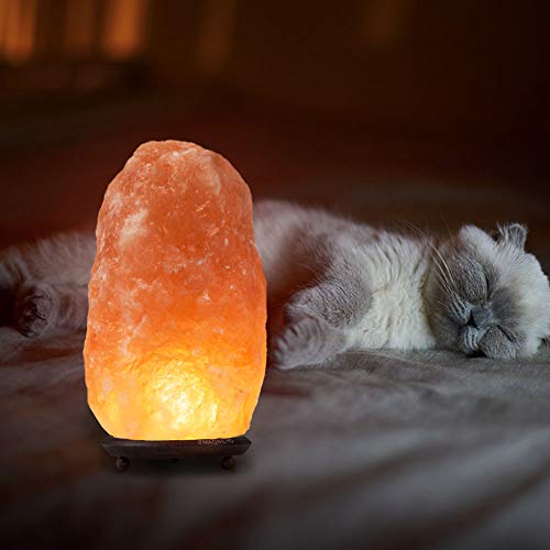 SMAGREHO Himalayan Salt Light Natural Hand Carved Crystal Rock Stone Lamp with UL Dimmer Switch (7-8inch,5-8lbs)