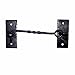 Cabin Hook Wrought Iron Black Twisted 6