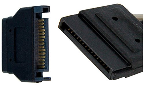 WAREHOUSEDEALS SATA ATA Power Y Splitter Cable Adapter 6-Inch M/F 15 Pin (2 Pack) - WDLLC