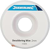 Silverline Copper Desoldering Braid Wire 2mm x 1.5m (512655) Solder Removal view 4