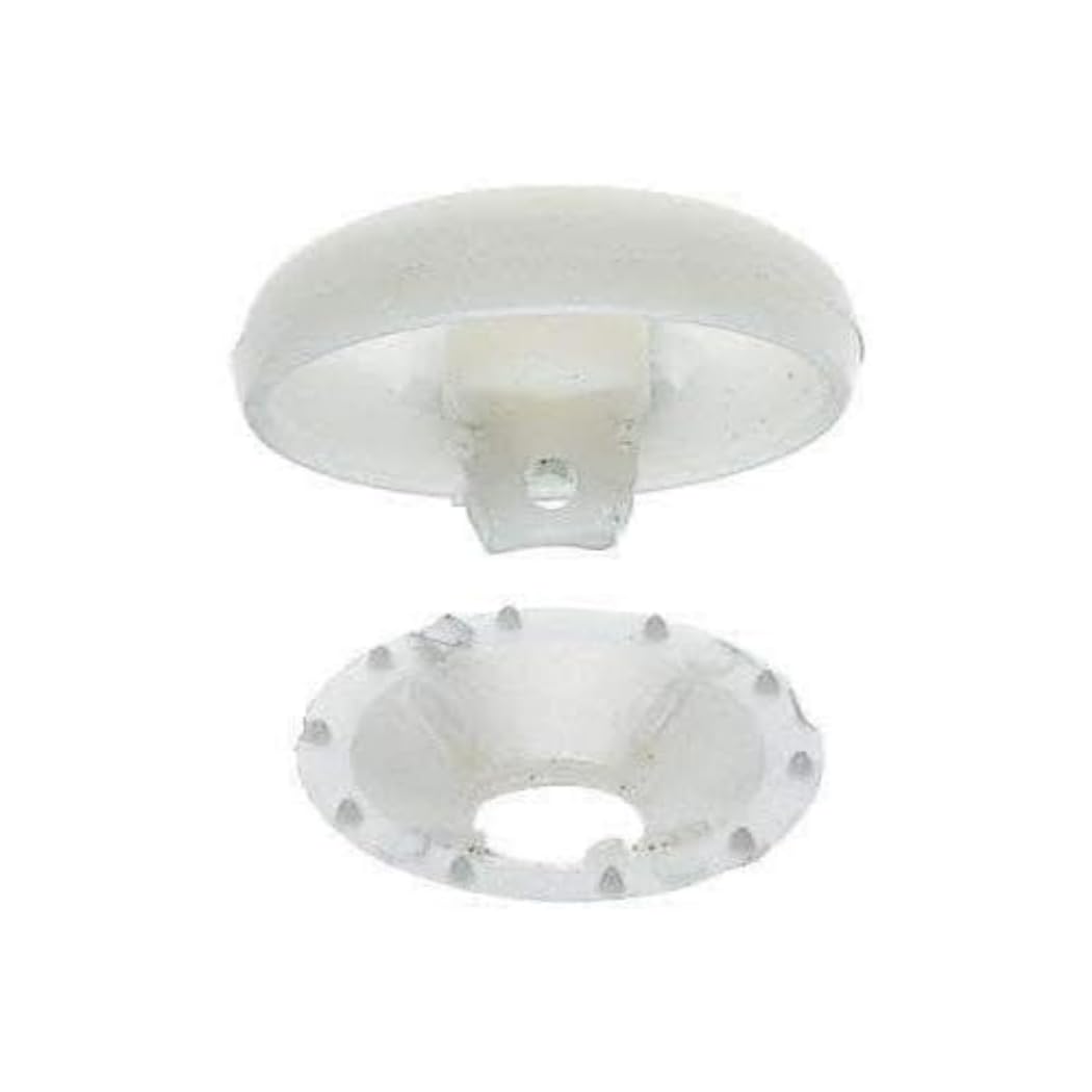 Prym Cover Buttons, White, 100pc