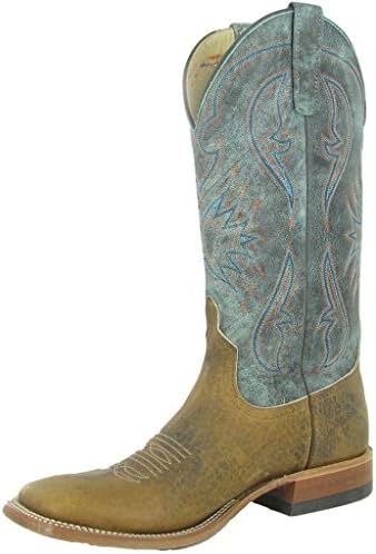 Anderson Bean Western Boots Men Buffalo Square Toe 11.5 EE Brown S1113