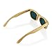 Polarized Genuine Bamboo lightweight Wood Entire Frame Vintage Handcraft Sunglasses Mens Womens Eyewear with Wooden Bamboo box - Blue