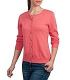 Wool Overs Women's Silk & Cotton Crew Neck Cardigan