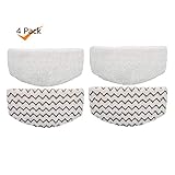 Rongbenyuan Bissell Steam Mop Pads 4 pcs for Bissell Powerfresh Steam Mop 1940 1440 1544 1806 2075 Series, Model 19402 19404 19408 19409 1940a 1940f 1940q 1940t 1940w B0006 B0017
