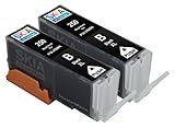 Skia Ink Cartridges ¨ 2 Pack Compatible with Canon 250 / 251(PGI-250BK) for PIXMA IP7220, PIXMA MG5420, PIXMA MG5422, PIXMA MG5520, PIXMA MG6420, PIXMA MX722, PIXMA MX922
