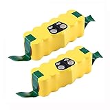 Replacement Irobot Roomba 595 650 655 Battery,R3 500 600 700 800 900 Series,Advanced 14.4v Ni-Mh 3500mAh Batteries 551 540 630 770 780 870 980(2-Packs)