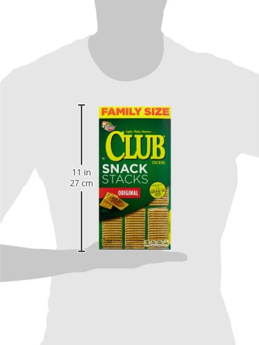 Keebler Club Crackers, Snack Stacks, Original, Grab 'N' Go, Family Size, 18.8 oz box