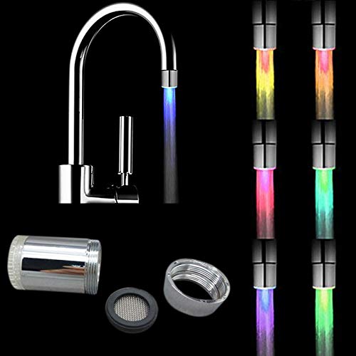 image for LED Light Temperature Romantic Color Change Water Tap Faucet Glow Ligh