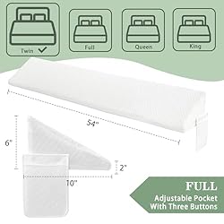 Full Size Bed Wedge Pillow - for Headboard
