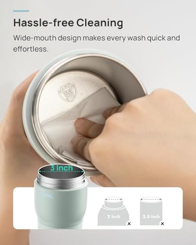 Papablic Pro Portable Bottle Warmer for Travel – 3X Faster Heating, 5 Temp Settings, Baby Milk & Formula Warmer On the Go, Long Battery Life, Mint Green