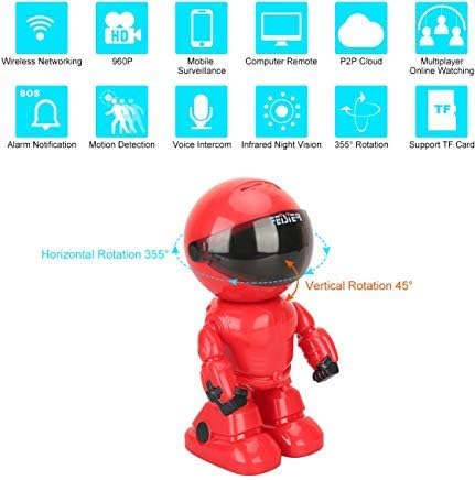 HD Wireless Robot IP Camera,FEISIER 960P Security Camera 1.3MP CMOS Baby Monitor Pan Tilt Remote Home Security P2P IR Night Vision for Mobile Android/iOS and Laptop (Cam360)