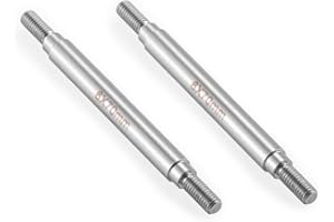 Zolikar RC Stainless Steel Suspension Links Chassis Linkage Set 70mm for 1/10 Scale SCX10 TRX4 RC Crawler