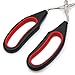 Kitchen Stainless Steel Scissor Tongs With Plastic Silicone Handle for Food Cooking Baking Barbecue BBQ Grilling 9.5 Inch (1 Piece)