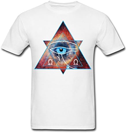 Eye of Horus Unlimited Nebula Graphic Men's Women's Unisex T Shirt,Eye Of Horus T Shirt All Seeing Eye Forever,091 (White, X-Large)