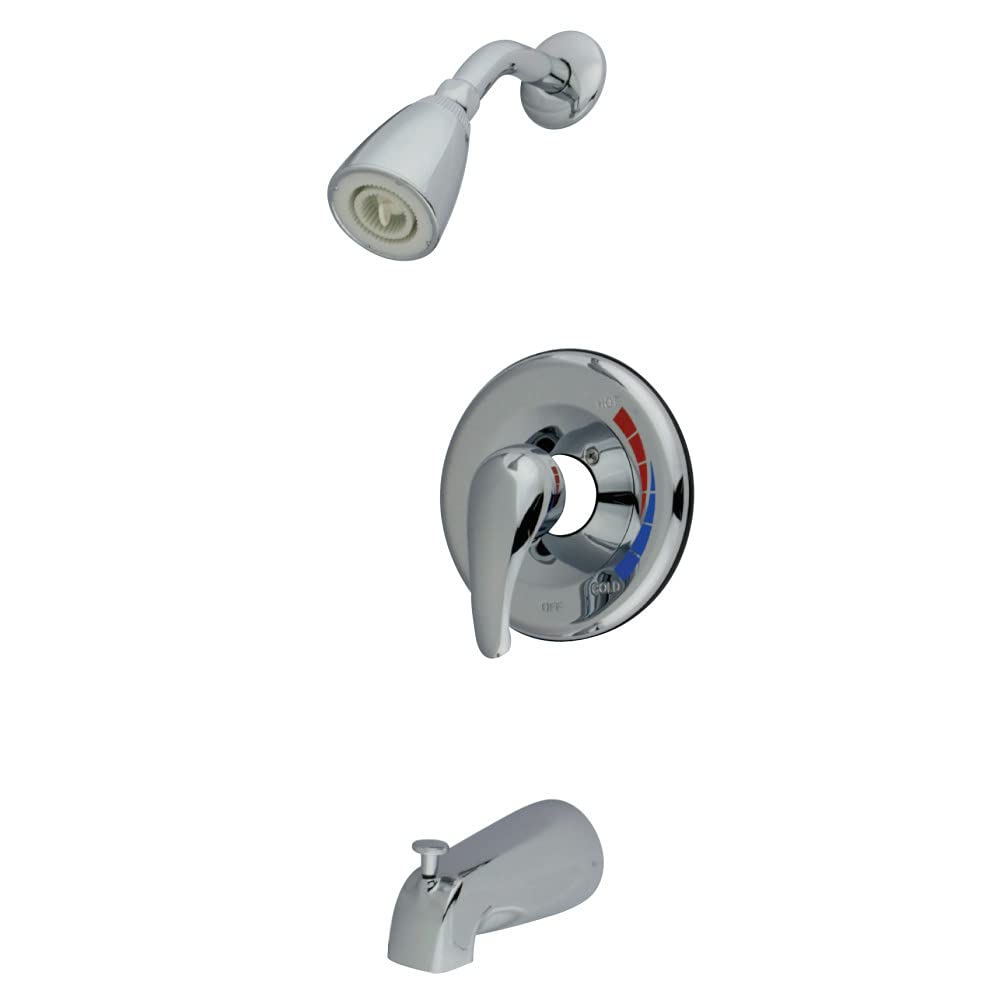 Photo 1 of Kingston Brass KB651T Chatham Single-Handle Pressure Balanced Tub and Shower Faucet, Trim Only in Polished Chrome