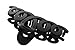Zhooch Hair Claw Clip -Twist & Swirl. Hair Jaw, Butterfly Hair Clip with Inner teeth, Premium quality, Painted Strong Hold Spring, for Thick Hair, Medium Hair. (Matte Black)