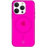 VELVET CAVIAR for iPhone 15 Pro Case Neon Hot Pink - Compatible with MagSafe - 10ft Drop Tested