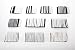 SummitLink 304 Pcs White Black Assorted Heat Shrink Tube 10 Sizes Tubing Wrap Sleeve Set Combo primary