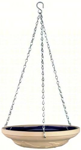 2 PACK Glazed Bird Bath-Blue