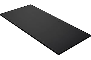 Kaboon 60x24 inches Tabletop, Solid One-Piece Desktop for Sit Stand Desk, Double Desks, L Desk DIY,Wood Countertop Home or Commercial Use,1 inch Thick, Black, 23.62" D x 59.1" W
