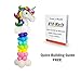 2 Sets Unicorn Balloon Column Stand Base and Pole Quick Building Kit, 5 Feet Tall and 2 lb Water Fillable Base for Wedding, Birthday Balloon Party Decorations by WYNMARTS