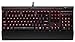 Corsair Gaming K70 RAPIDFIRE Mechanical Keyboard, Backlit Red LED, Cherry MX Speed