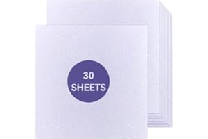 BONMIY White Glitter Cardstock - 30 Sheets Glitter Paper - Sized 12" x 12" - Premium Card Stock for Scrapbooking, Crafts, Decorations, Weddings…