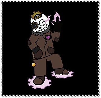 Video Game Clockwork Sans Skull Camera Glasses Cleaning Cloth White