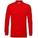 Gildan Mens Long Sleeve Double Pique Cotton Polo Shirt