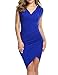 ANGVNS Women Sleeveless V Neck Bodycon Party Pencil Dresses