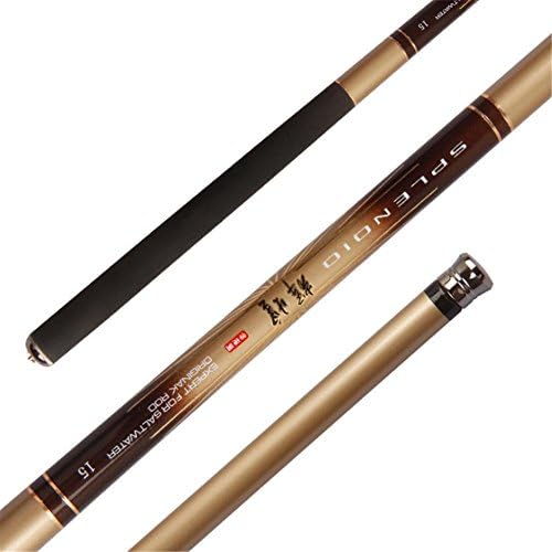 xluckx Ultralight Hard Fishing Rod Carbon Fiber, Fishing Pole Ultralight Hard Stream Hand Pole Carbon Fiber Casting Telescopic Fishing Rods Fish Tackle Hand Pole 2.7-7.2Meter