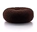 AJOY Hair Bun Maker, 2 Pieces Extra Large, 4-4.5in, for Long and Thick Hair, Brown