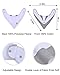 Baby Bibs,Aniwon 4 Pack Bandana Drool Bibs and 4 Baby Teething Toys Gift Set Organic Cotton Baby Bibs for Girls