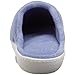 ISOTONER Women's Terry Embroidered Scalloped Clog, Periwinkle, 7.5-8 M US