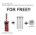 Finger Ten Golf Tees 2 3/4 inch Wood Color Bulk 250 500 1000 Count, with Free Deluxe Golf Tee Holder and Ball Marker for Men Women Kids
