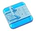 Alarm Clock Wake Up Clock, Small Travel Clock - Aluminum and Acrylic LCD Digital Alarm Clock Morning Clock - Blue.
