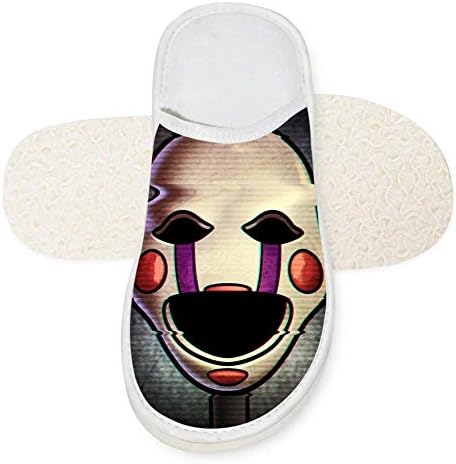 the Fnaf Puppet Mask Unisex Comfort Indoor/Outdoor Shoes House Slippers Non-Slip Sole