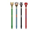 Funko POP Marvel Series 2: Loki, Thor, Venom, and DareDevil Pen Toppers - 4 Pack Set