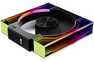 120mm ARGB Fan Dual Side Infinity Mirror 5V3pin RGB PWM Daisy Chain Compatible with Gaming PC Jungle Interstellar V3 1pc(V3 1