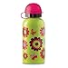 Crocodile Creek Girls Eco Flower Garden Stainless Steel Water Drinking Bottle, Green, 7