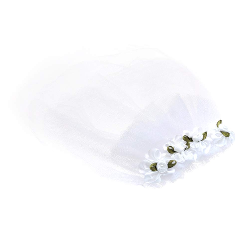 Balacoo Dog Wedding Veil Pet Bride Costume Crown Headpiece Wedding Festival Party Pet Princess Apparel for Puppy Cat