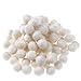 JUNKE 100 PCS Wool Felt Balls Handmade Wool Balls Beads Embellishments for Manual Craft DIY Making, 20MM (0.78