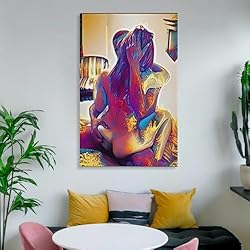 Couple Sex Erotic Abstract Art Aesthetic Poster for