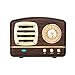 Dosmix Wireless Stereo Retro Speakers, Portable Bluetooth Vintage Speakers with Powerful Sound, Hands-Free Calls, Alexa Support, TF Card, AUX for Kitchen Bedrooms Party Outdoor Android iOS Woodenthumb 1