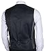 Ruth&Boaz 2Pockets 5Buttons Wool Herringbone Tweed Business Suit Vest (L, Herringbone navy)
